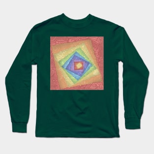 TURNING MANDALA SQUARE Long Sleeve T-Shirt